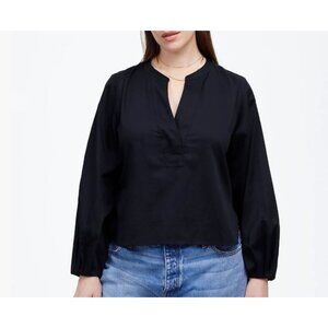 Madewell V-Neck Long-Sleeve Top Women's Size XS Deep indigo New With Tags!